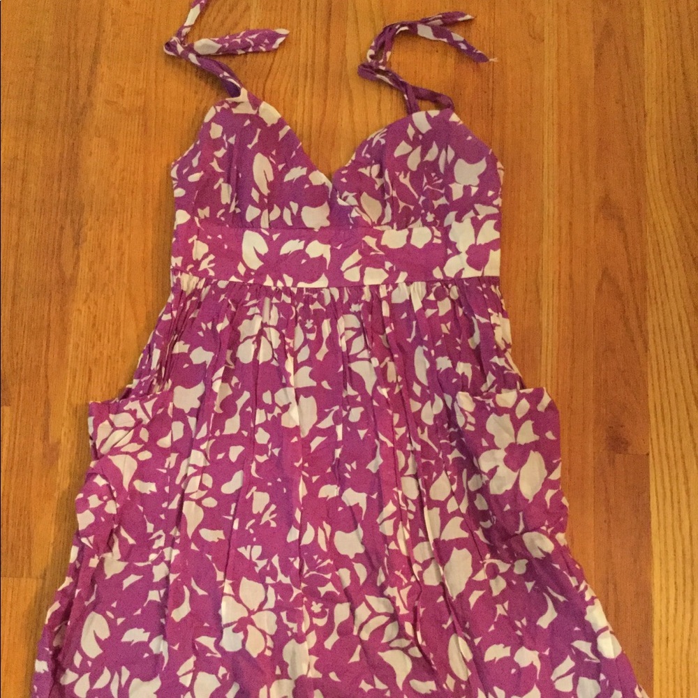 American Eagle purple floral dress